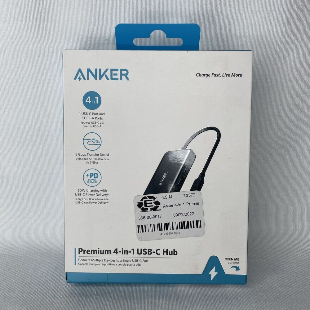 Anker 4-in-1 Premium Hub, Power Expand PD 10Gbps Data Hub, USB-C Power Hub #1